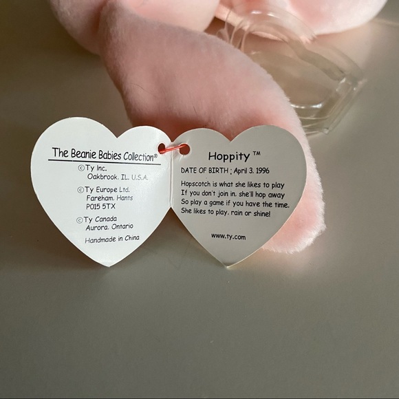 RARE Hoppity The Bunny Ty Beanie Babies RARE SEE DETAILS - Picture 4 of 9